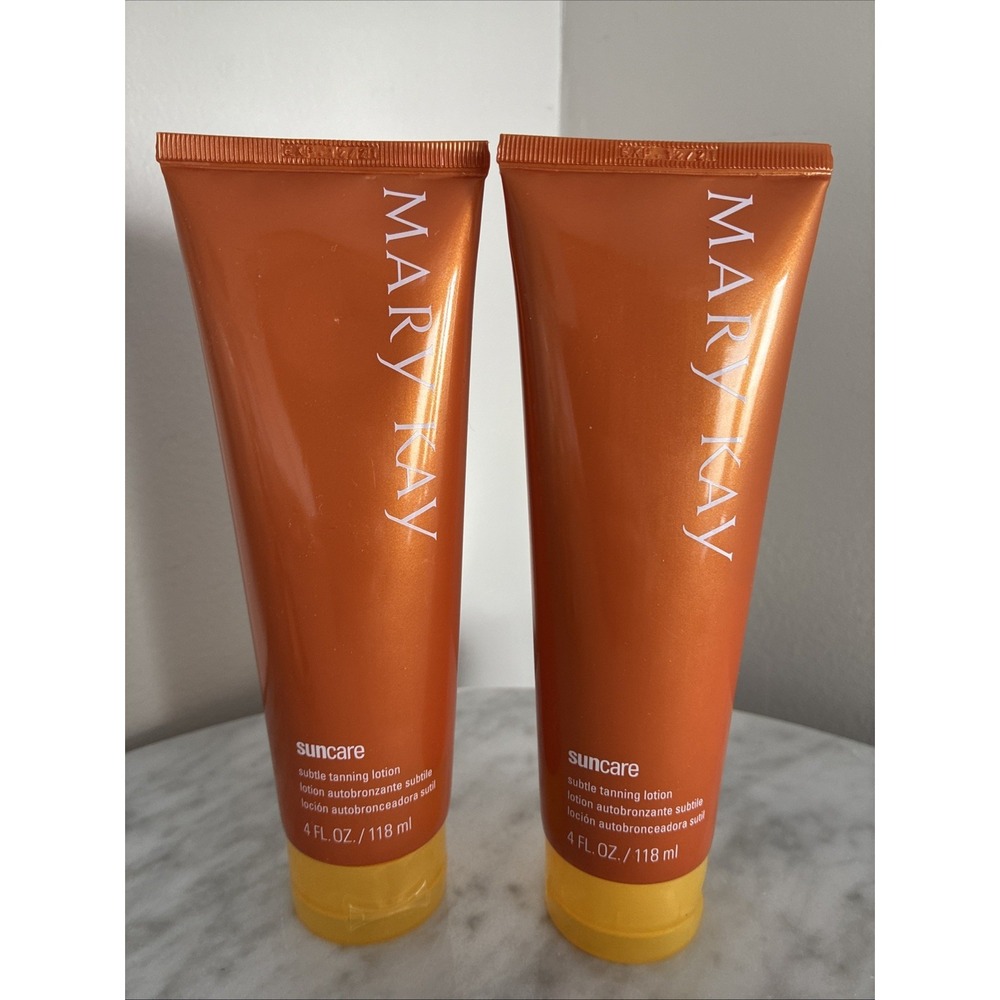 2 Mary Kay Suncare Subtle Tanning Lotion Skin Moisturizer Discontinued 4 oz